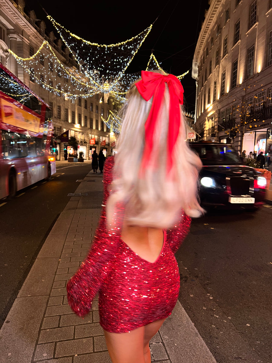 Tala Sequin Dress - Red