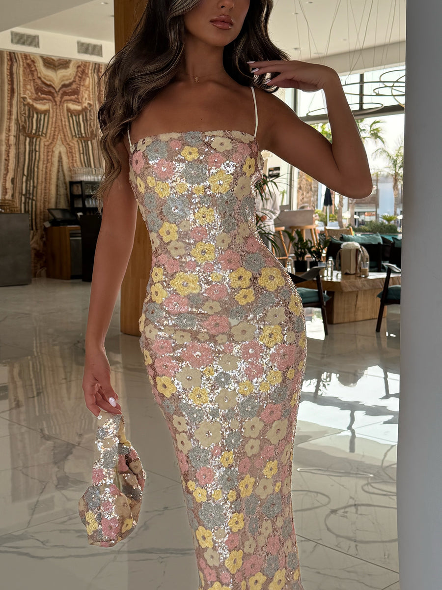 Prim Dress & Bag - Champagne