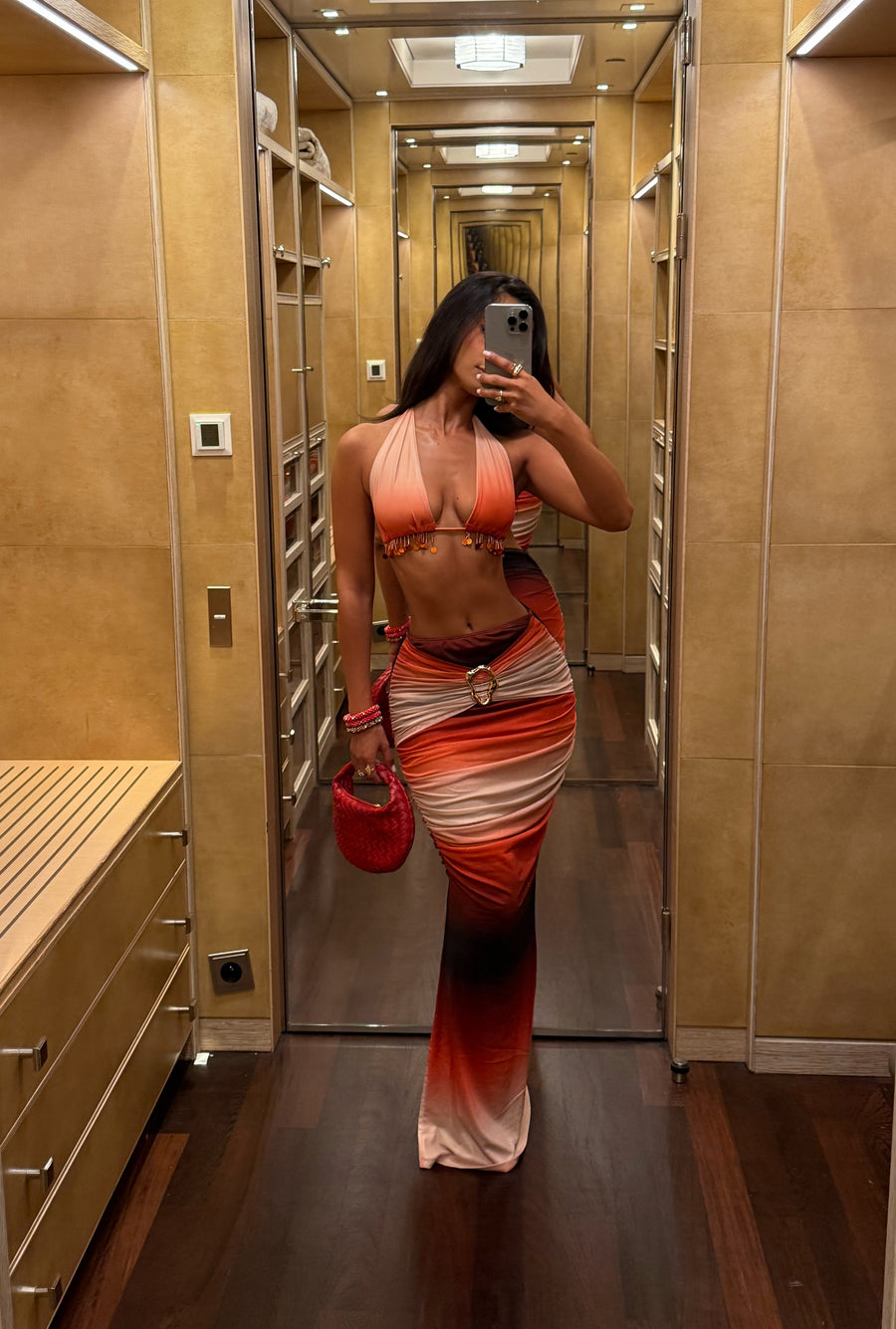 Janell Two Piece - Orange