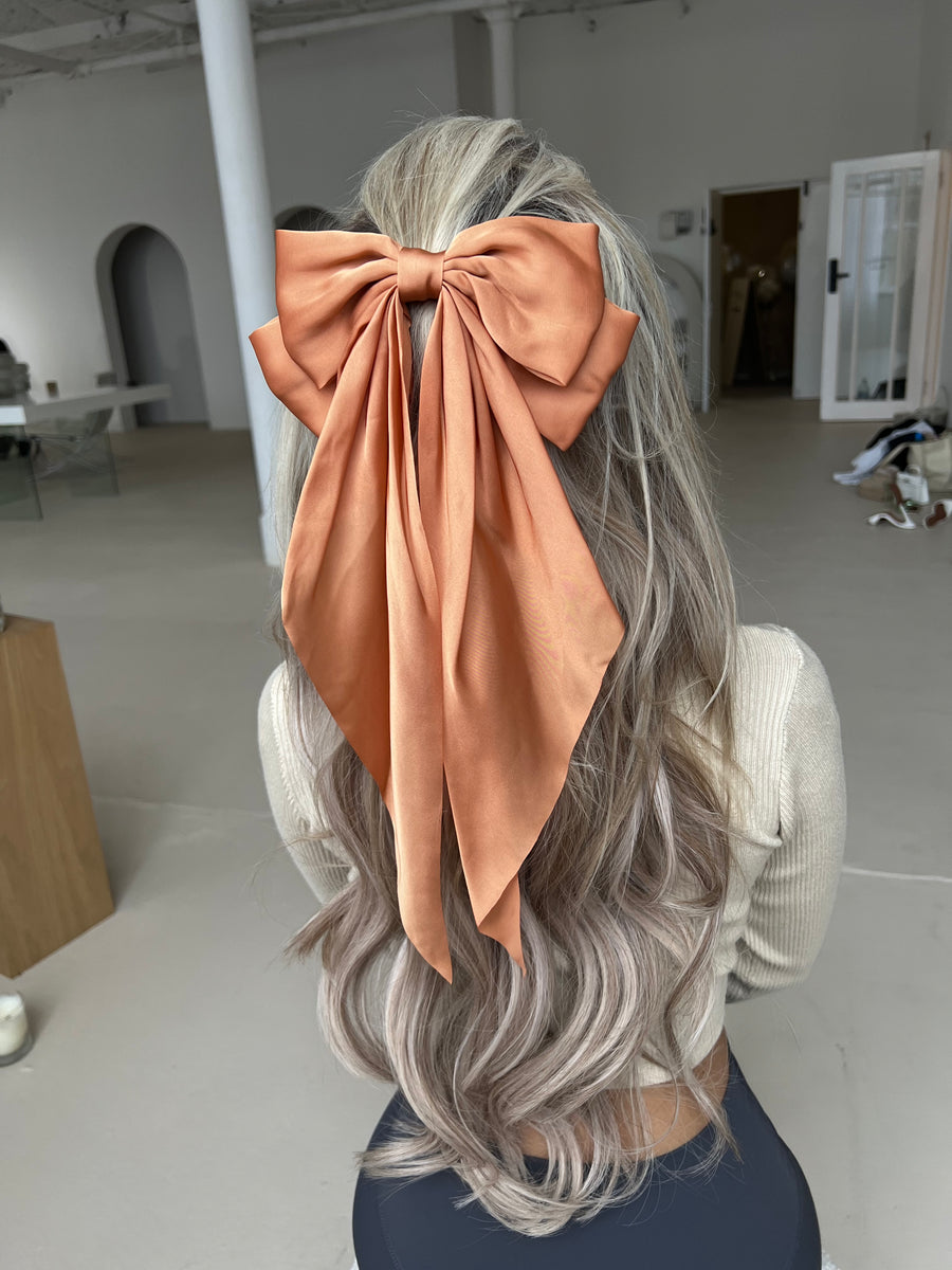 Hair Bow - Orange
