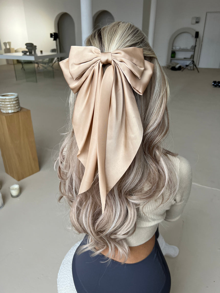 Hair Bow - Champagne