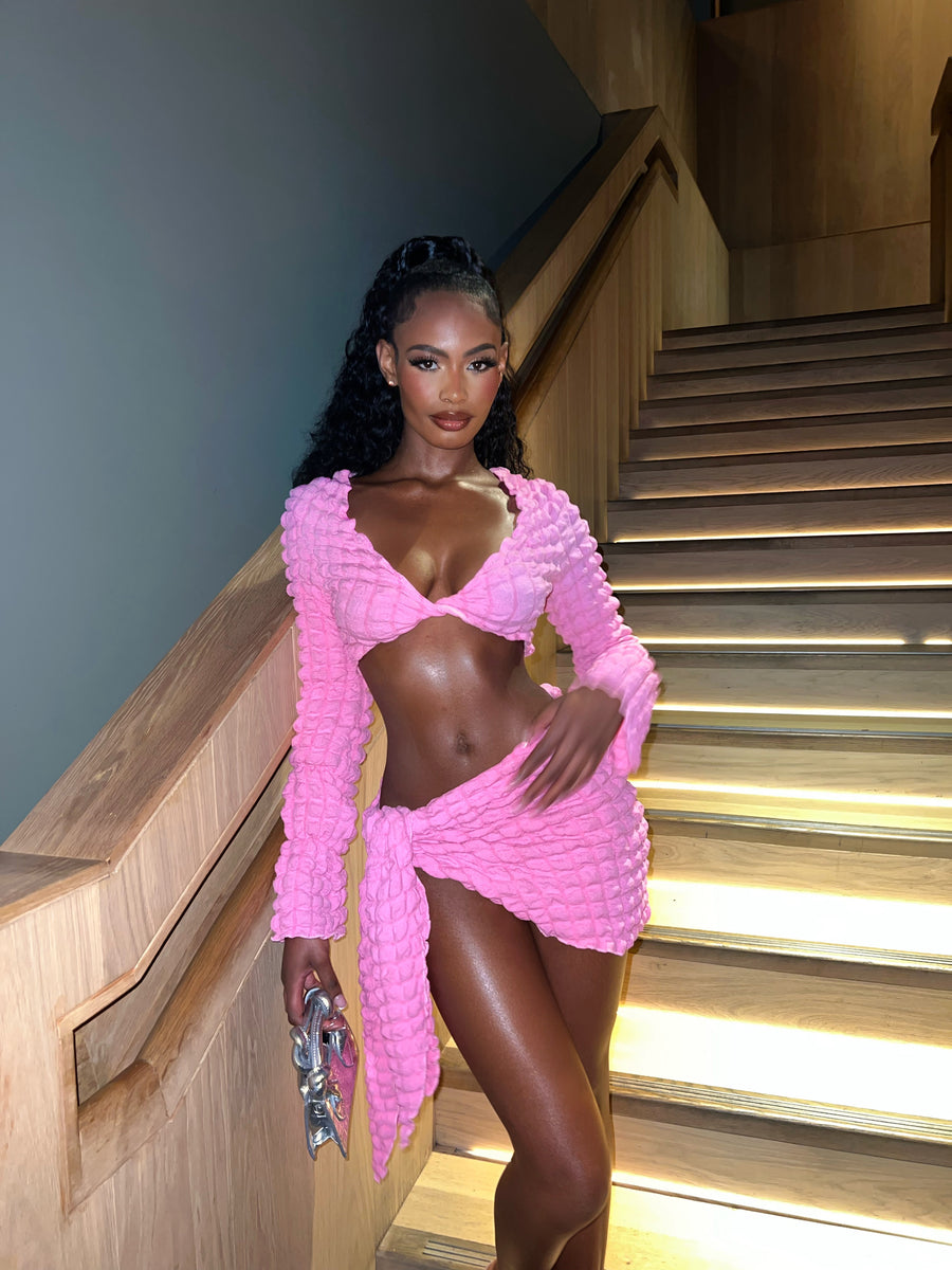 Nell Bubble Two Piece - Pink (SALE)