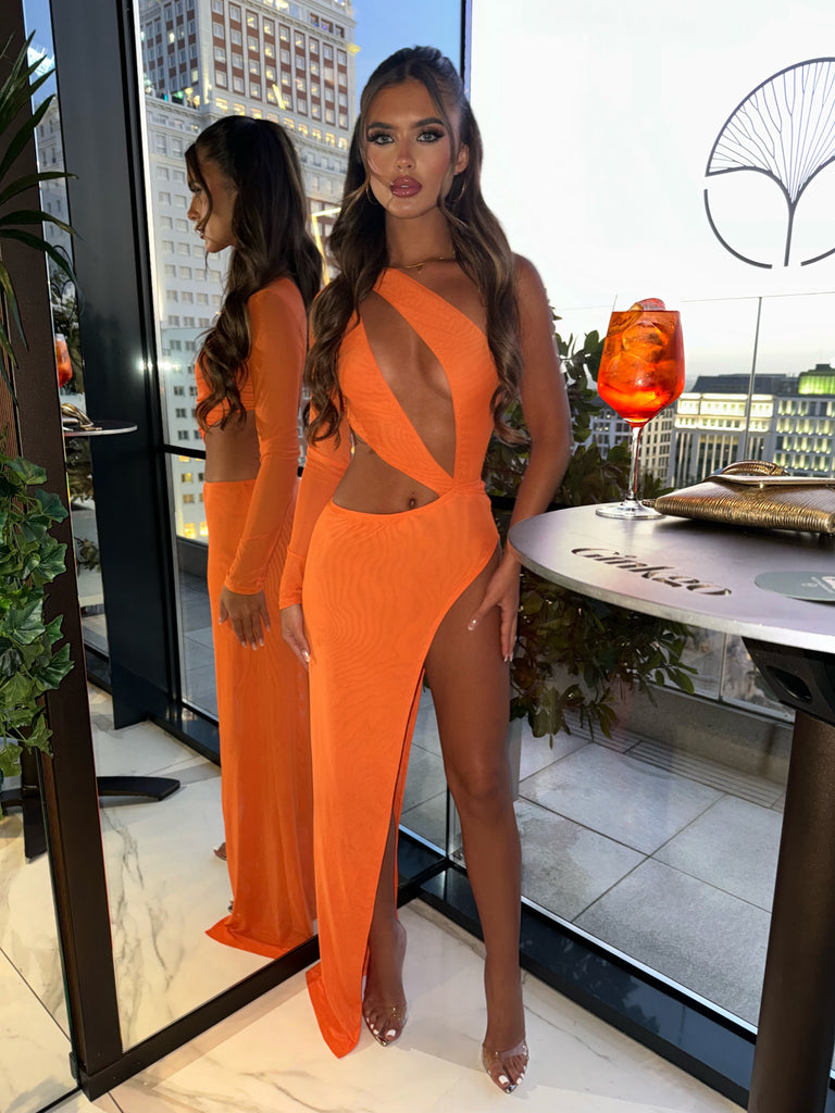 Zoella Dress - Orange (SALE) – Sorelleuk