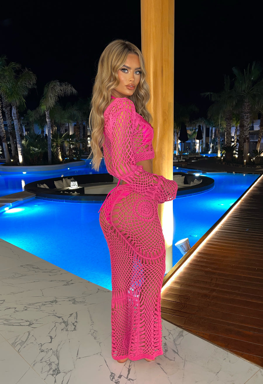 Palma Crochet Two Piece - Pink