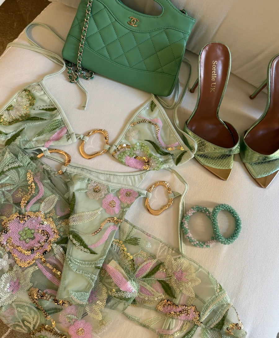 Bridget 3 Piece Bikini - Sage