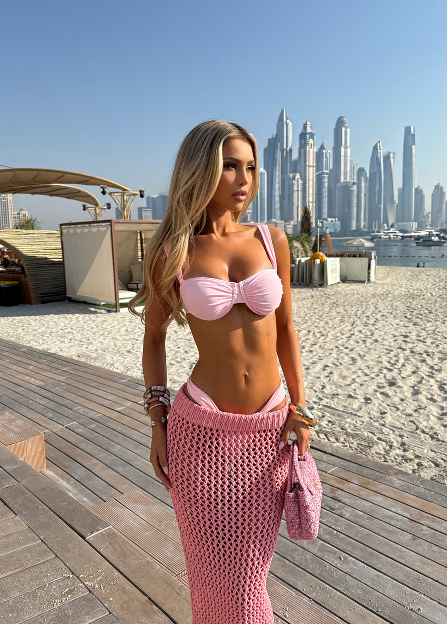Nina Crochet Skirt - Rose