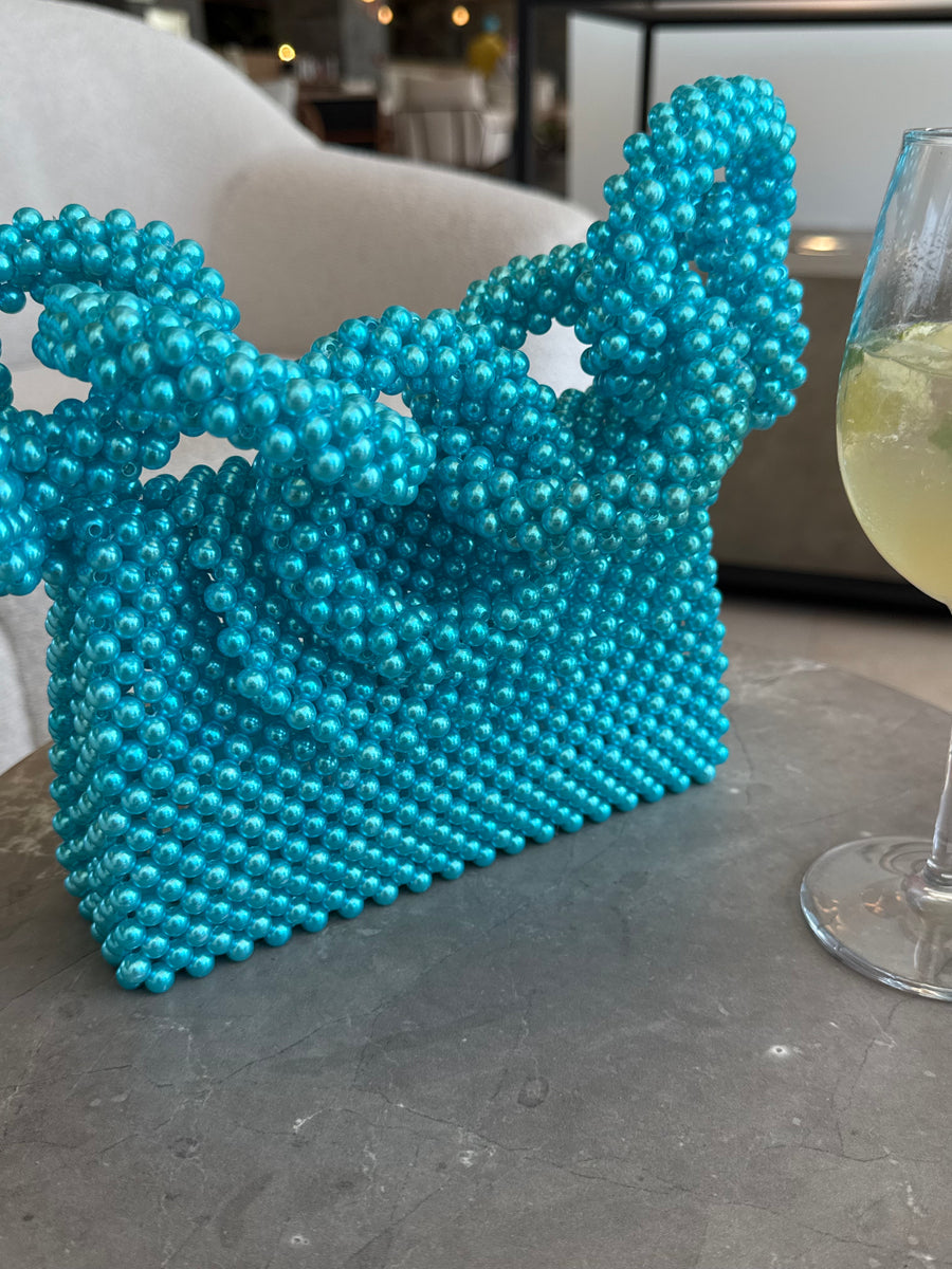 Beaded Bag - Blue