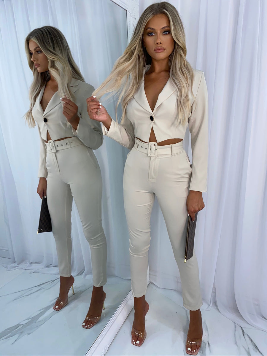 Stevie Suit Two Piece - Stone