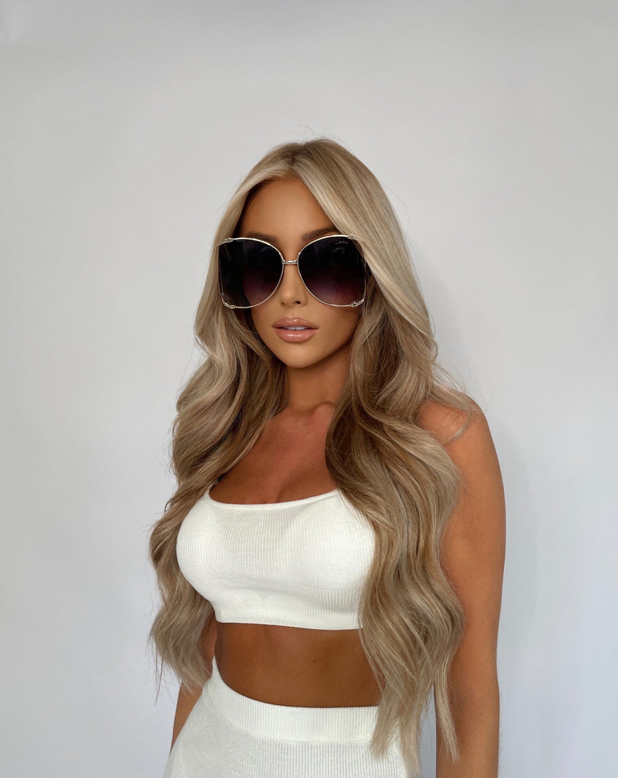 Oversized Sunglasses - Black Ombre