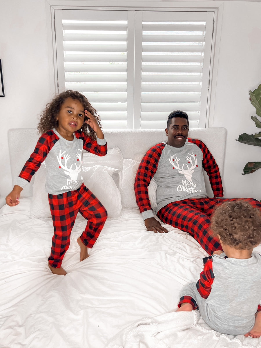 Family Christmas Pyjamas - Grey Check (SALE)