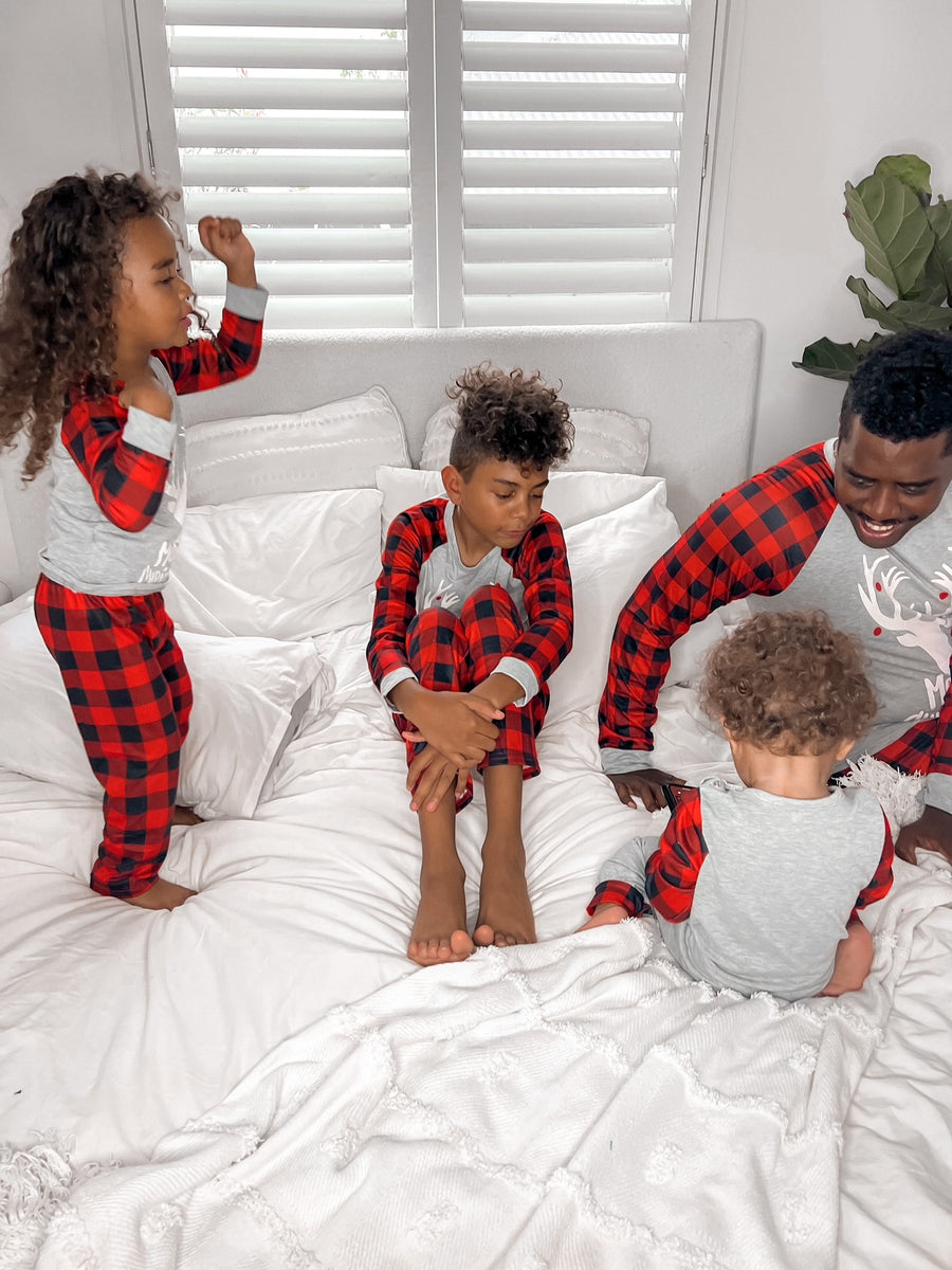 Family Christmas Pyjamas - Grey Check (SALE)