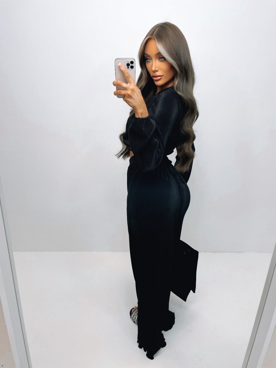 Krissy Pleated Trousers - Black