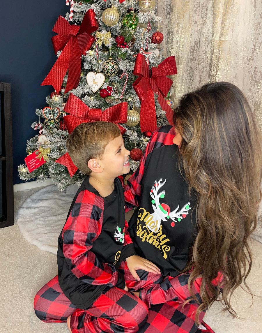 Family Christmas Pyjamas - Black Check (SALE)
