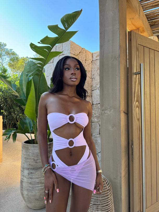 Megz Two Piece Swimsuit - Purple (SALE)