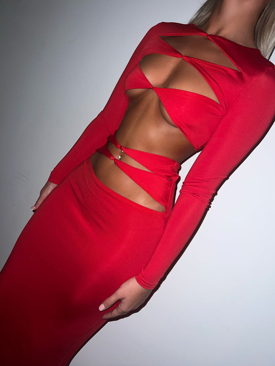 Imogen Two Piece - Red