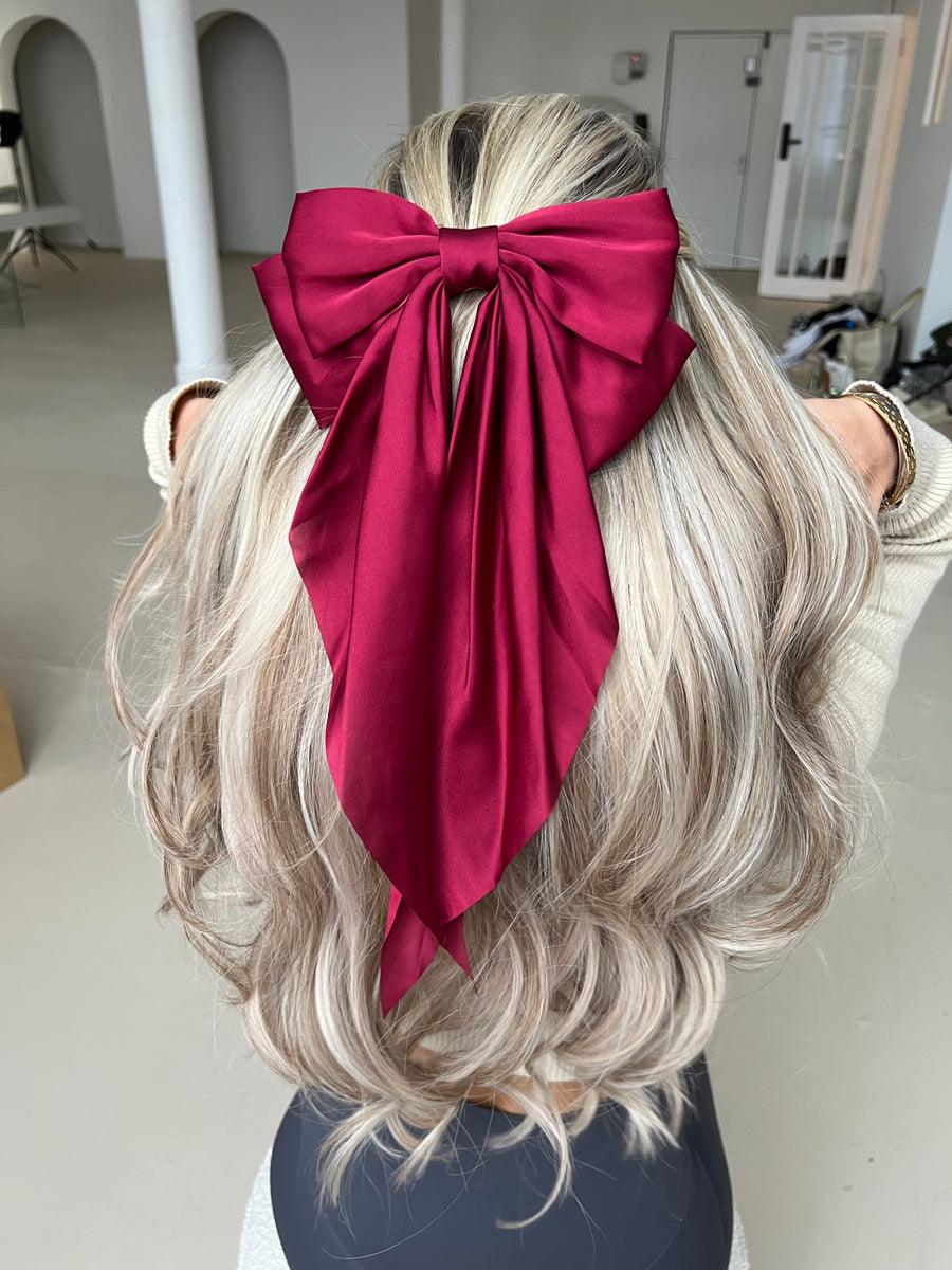 Hair Bow - Cherry