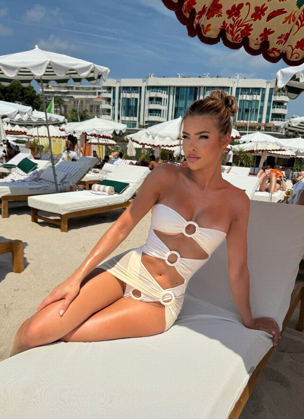 Megz Two Piece Swimsuit - Cream (SALE)