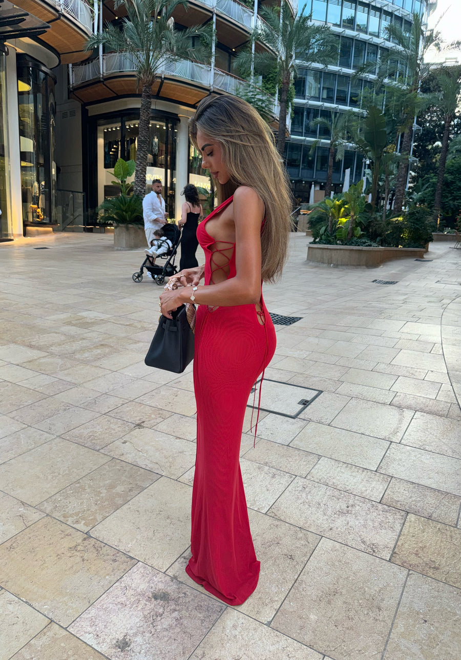 Annie Dress - Red Sorelleuk Annie Dress - Red Sorelleuk