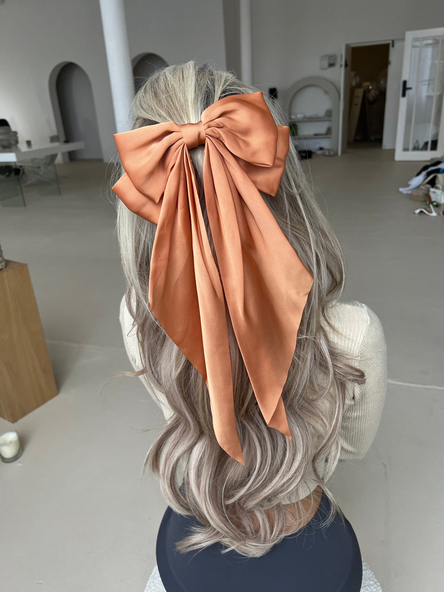 Hair Bow - Orange