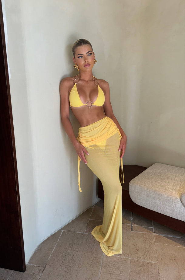 Cassie 3 Piece Bikini - Yellow