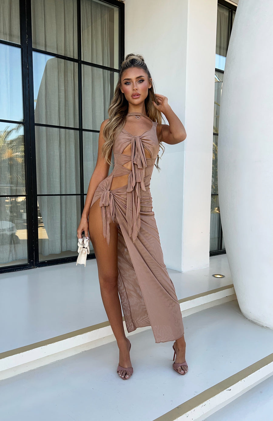 Josie Beach Dress - Nude (SALE) Sorelleuk Josie Beach Dress - Nude (SALE) Sorelleuk