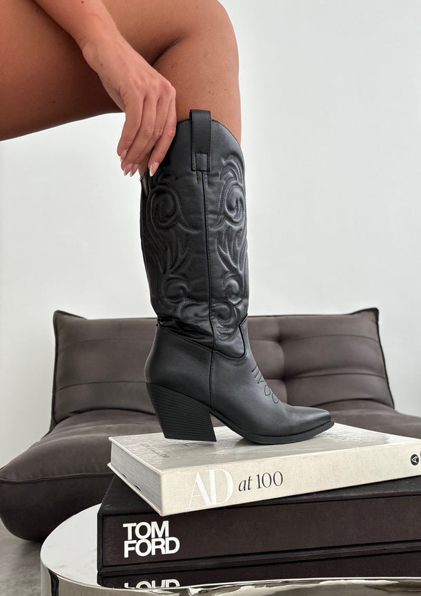 Cowboy Boots - Black (SALE)