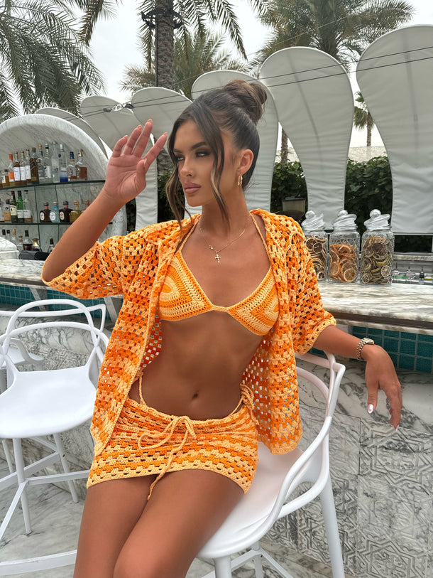 Demi 4 Piece Bikini  - Orange