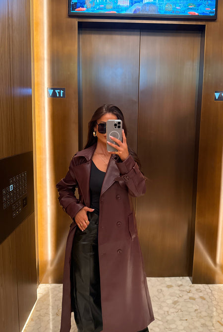 Trench Coat - Berry