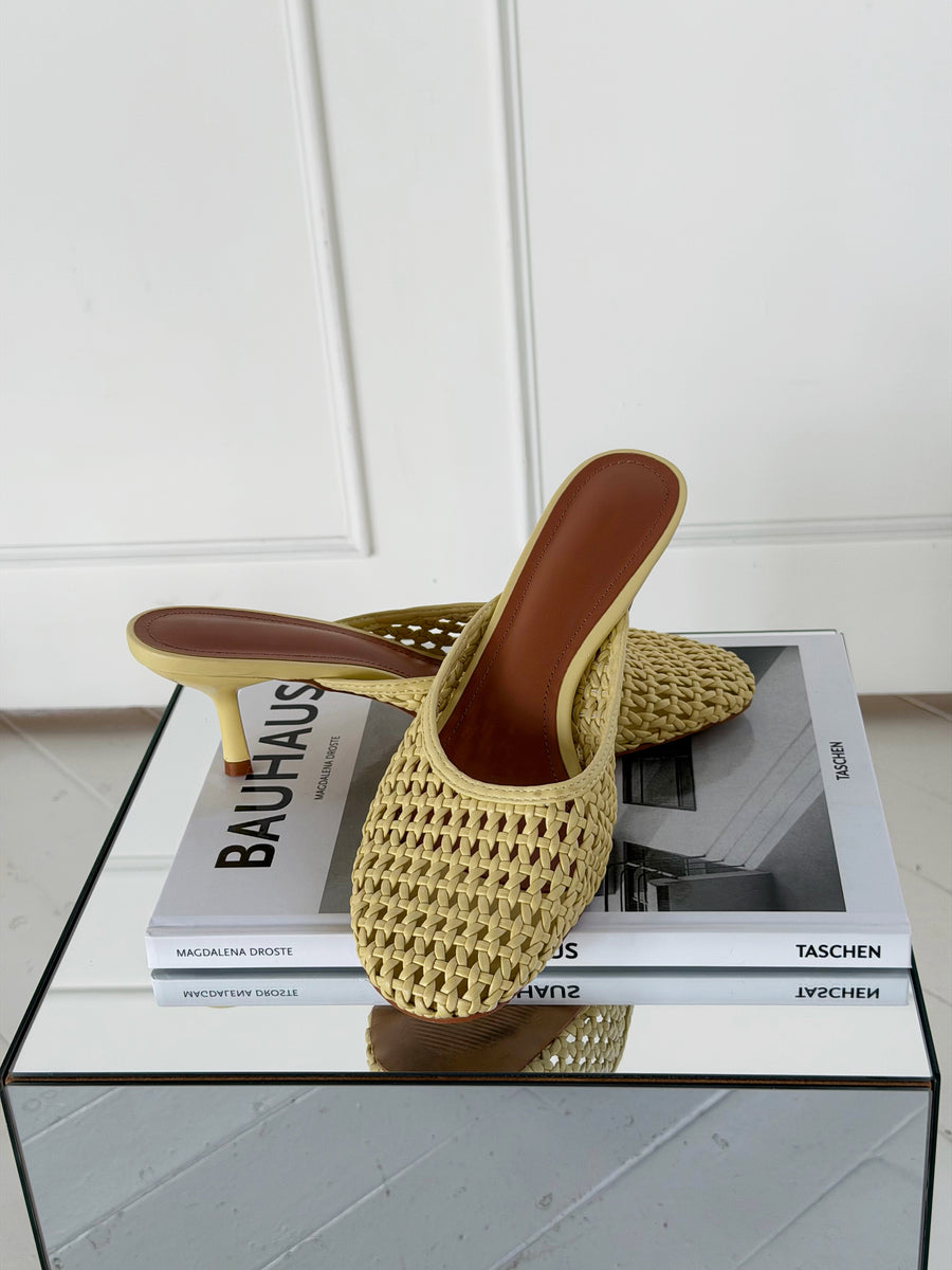 Woven Mule - Yellow