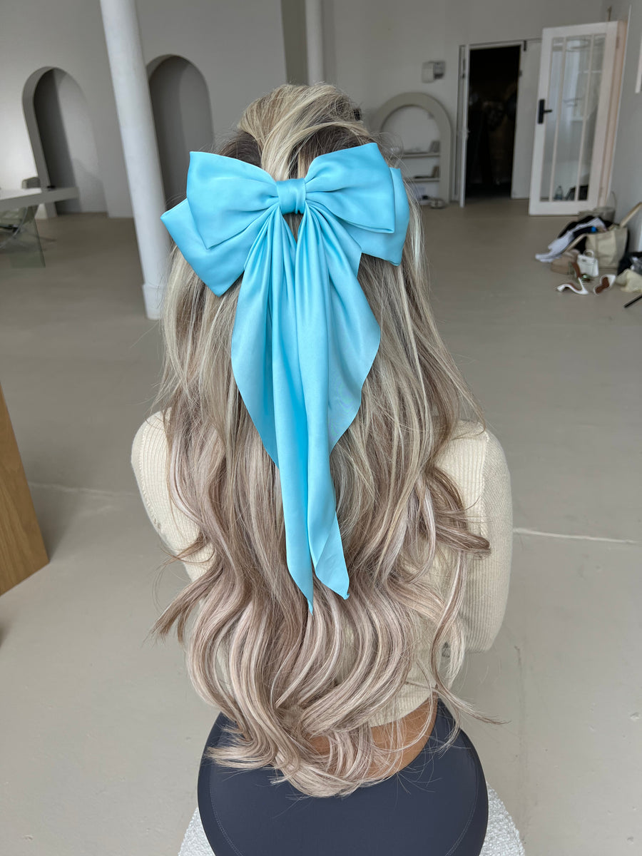 Hair Bow - Sky Blue