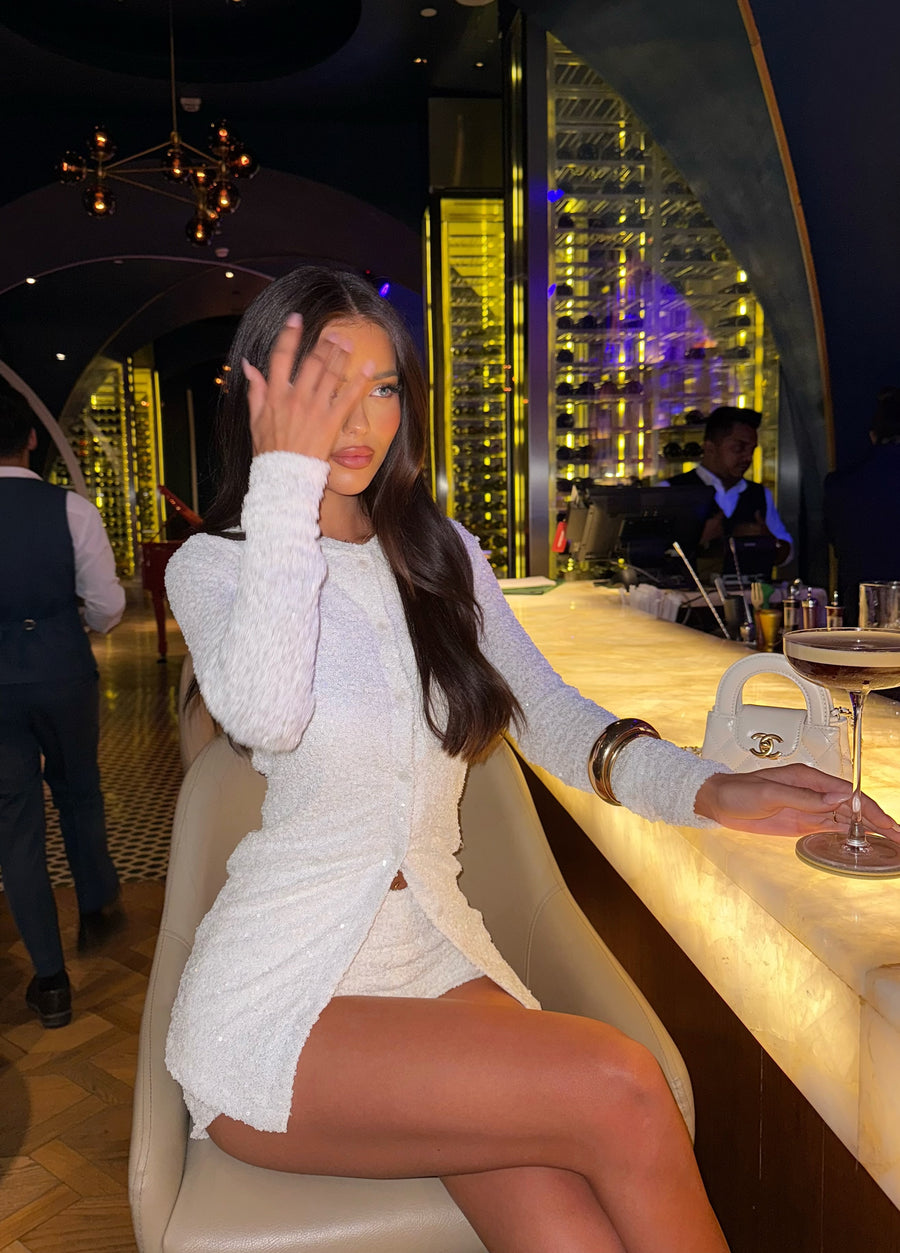 Ashleigh Two Piece - Sparkle White