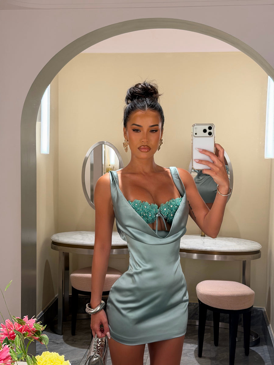 Amalfi Two Piece Dress - Sage