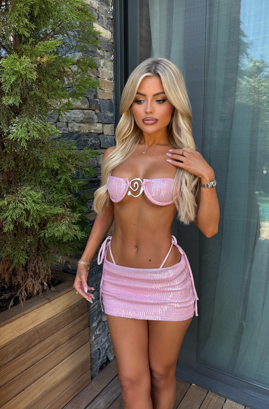 Tropez 3 Piece Bikini - Rose