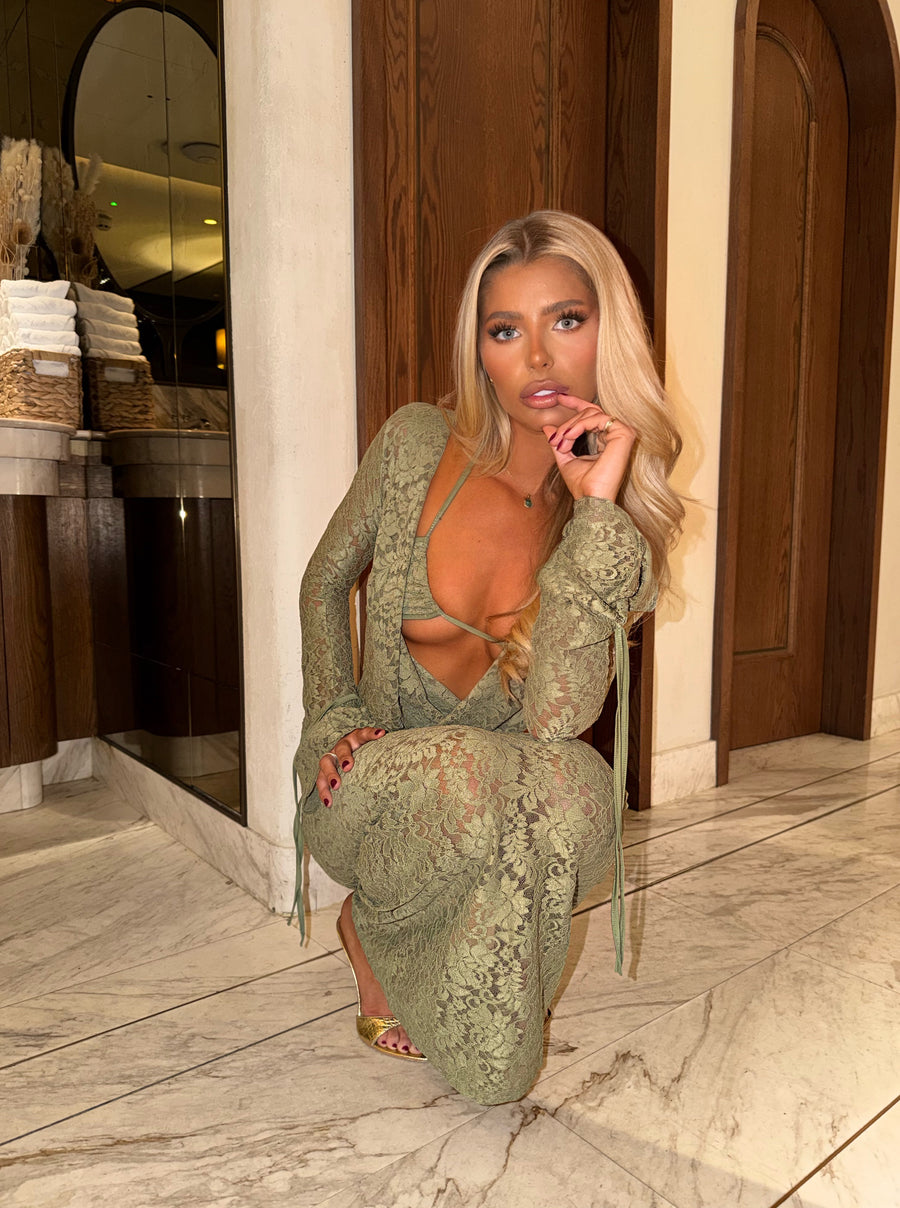 Jaded 3 Piece Dress - Green