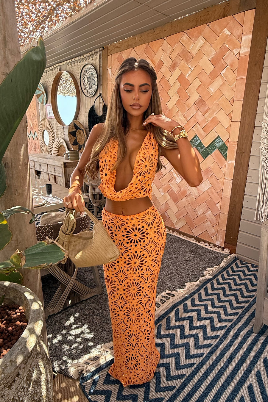 Brittany Two Piece - Orange