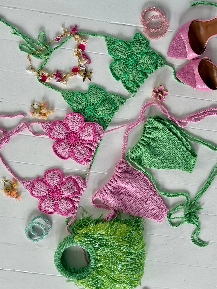 Eve Crochet Bikini - Green