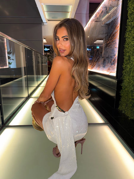 Renae Dress - Sparkle White