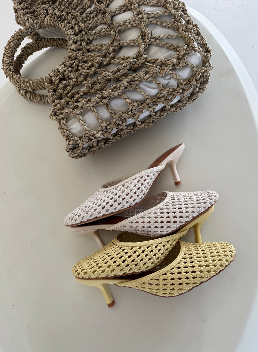 Woven Mule - Yellow
