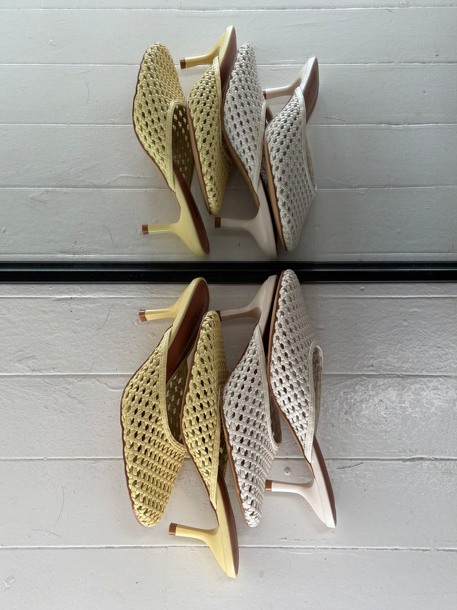 Woven Mule - Yellow
