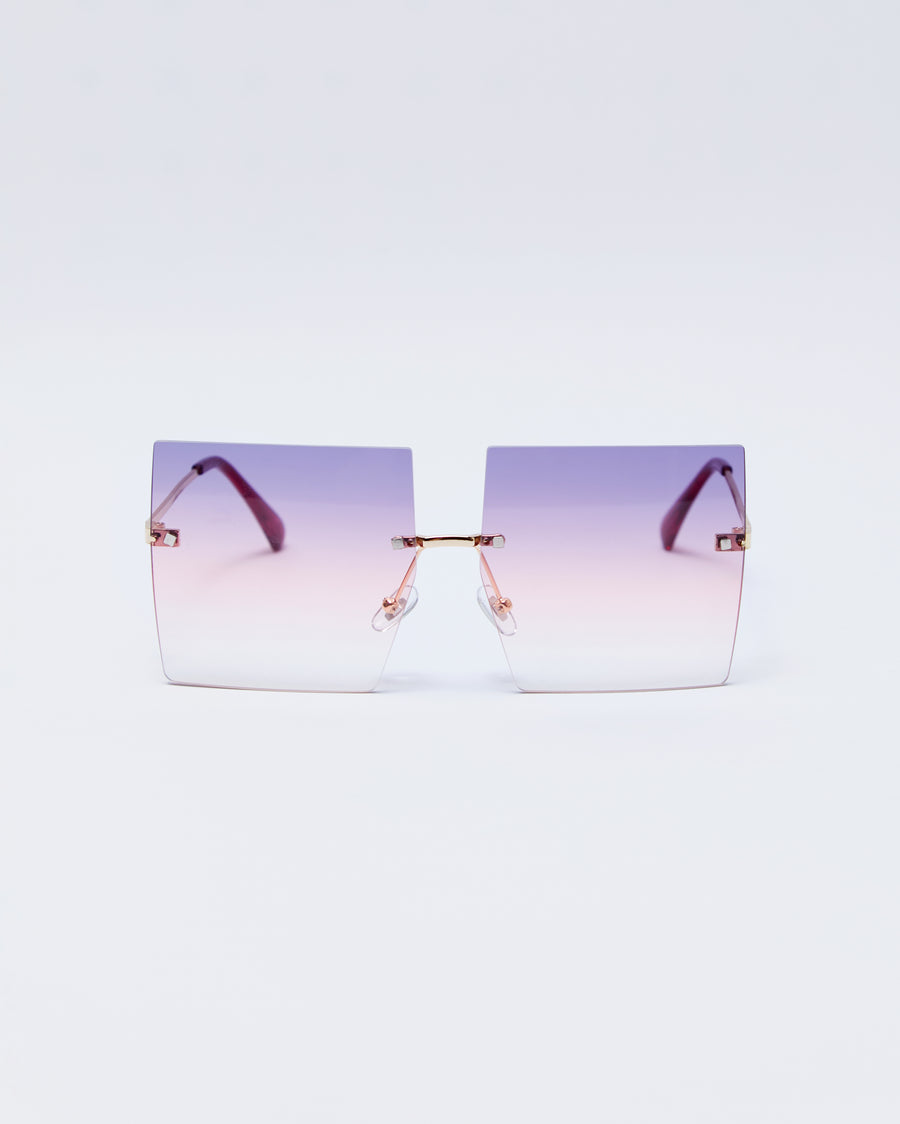Frameless Sunglasses - Purple Ombre
