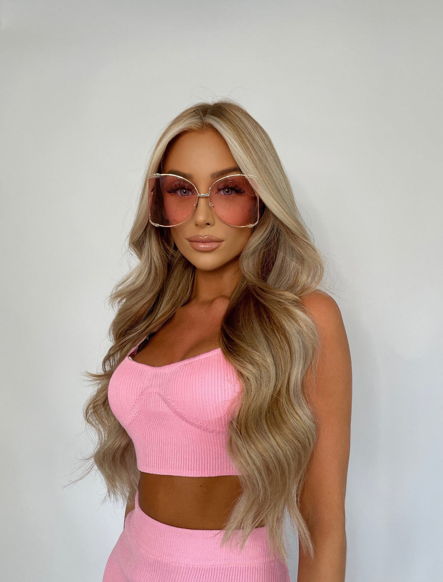 Oversized Sunglasses - Pink