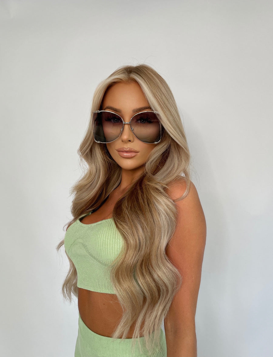Oversized Sunglasses - Green