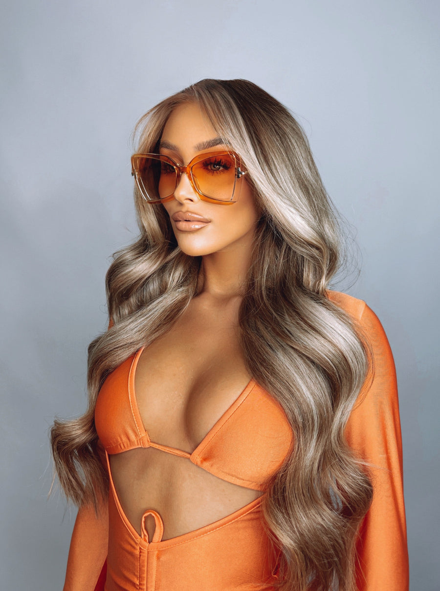 Alba Sunglasses - Orange Ombre