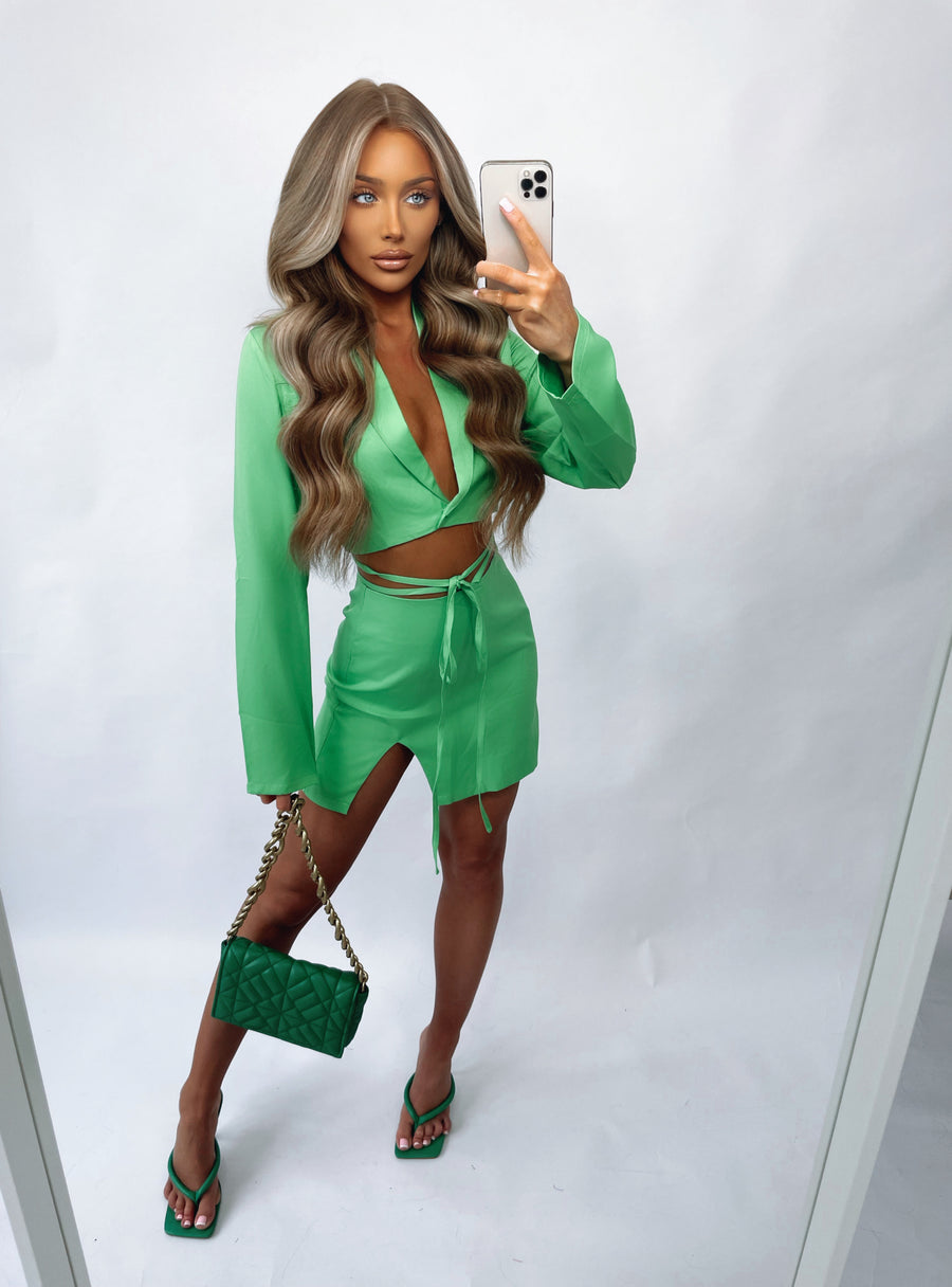 Andrea Tailored Two Piece - Green (SALE)