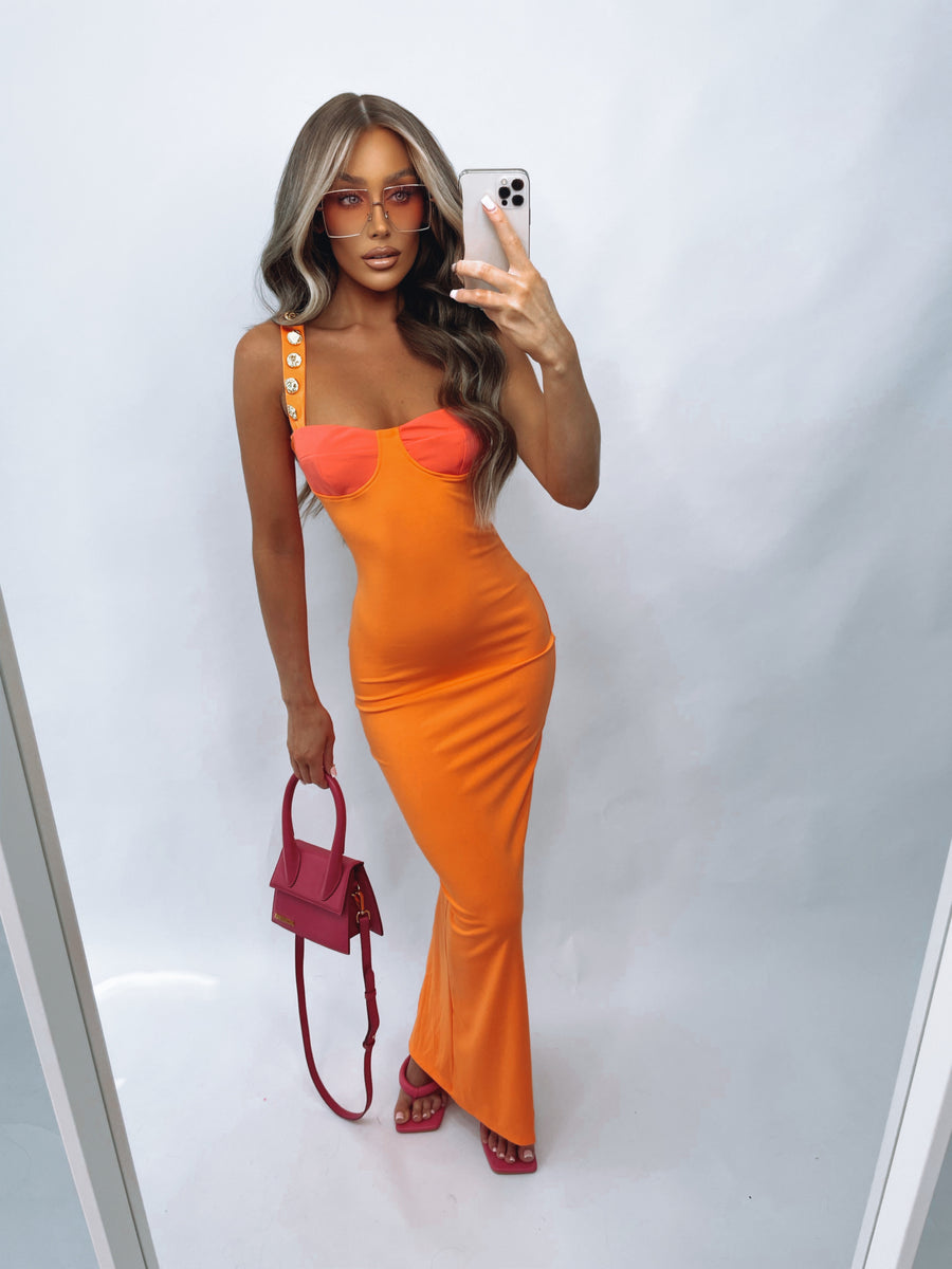 Ashley Maxi Dress - Orange