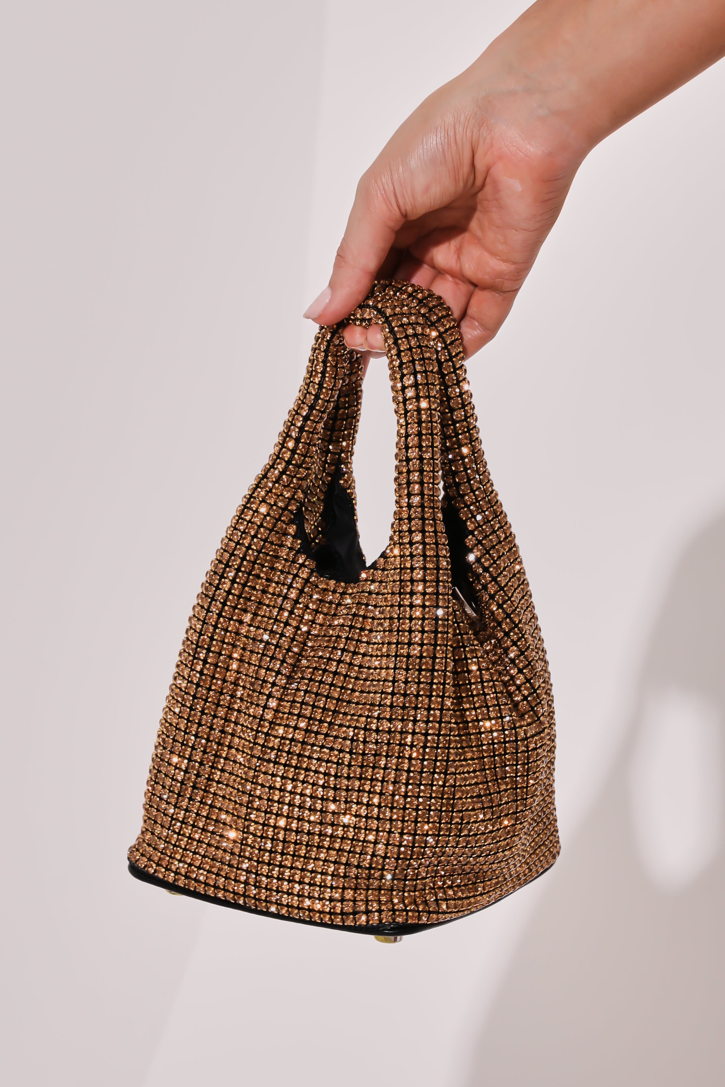 Women's Diamond Square Color Tote Bag - Black