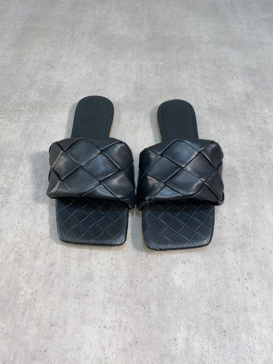 Ruby Wovan Sandal - Black (SALE)